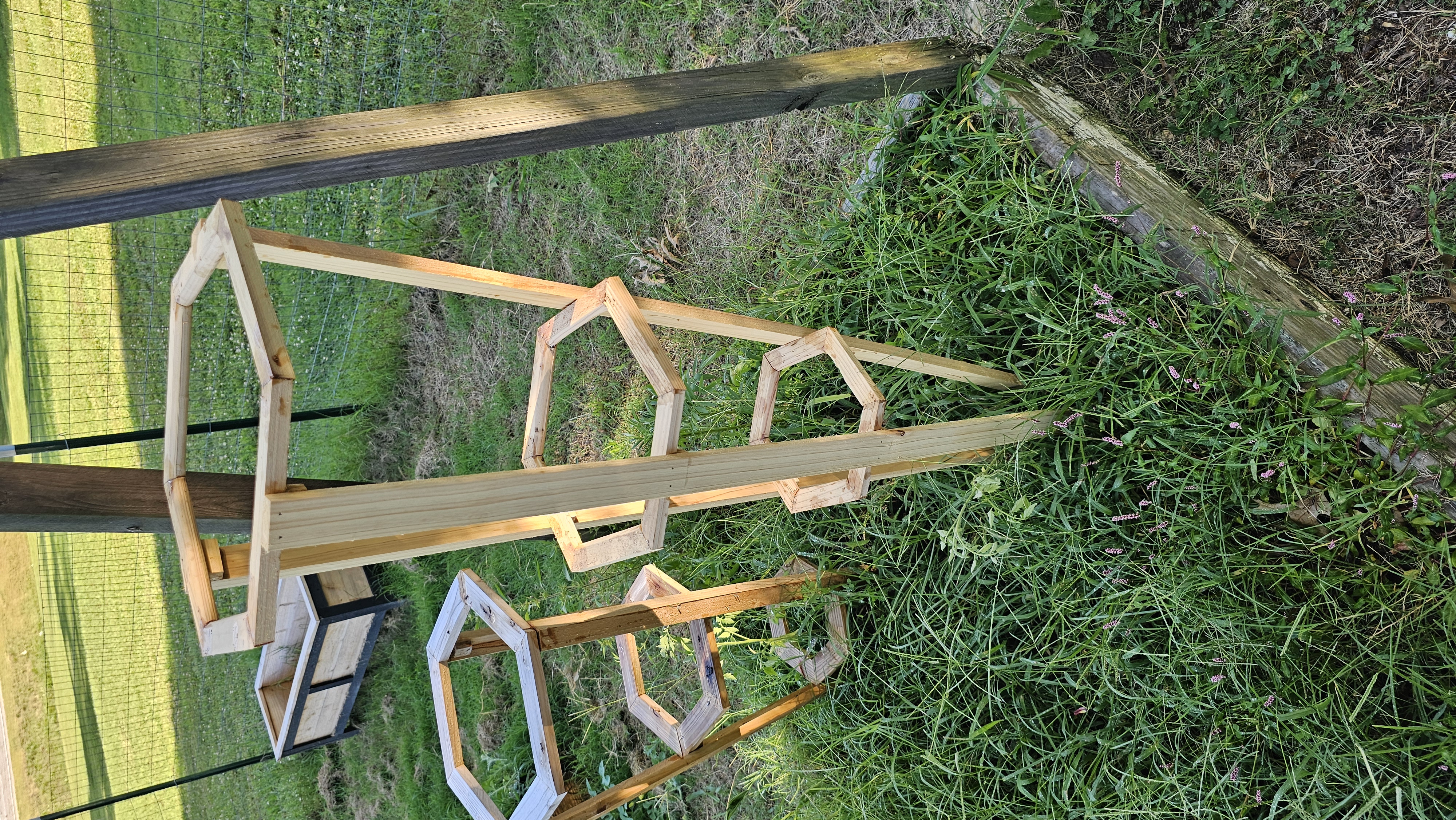 The Spire cedar tomato cage